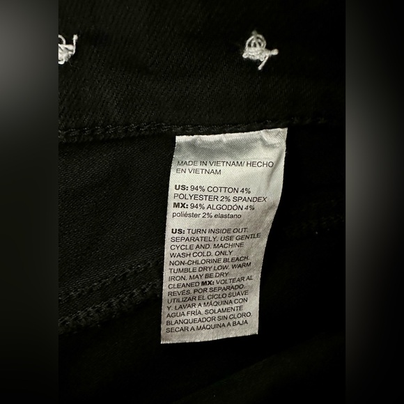 CHICO’S High Rise Straight Leg Crop Black Jeans, Size 3 (16) - Picture 7 of 8